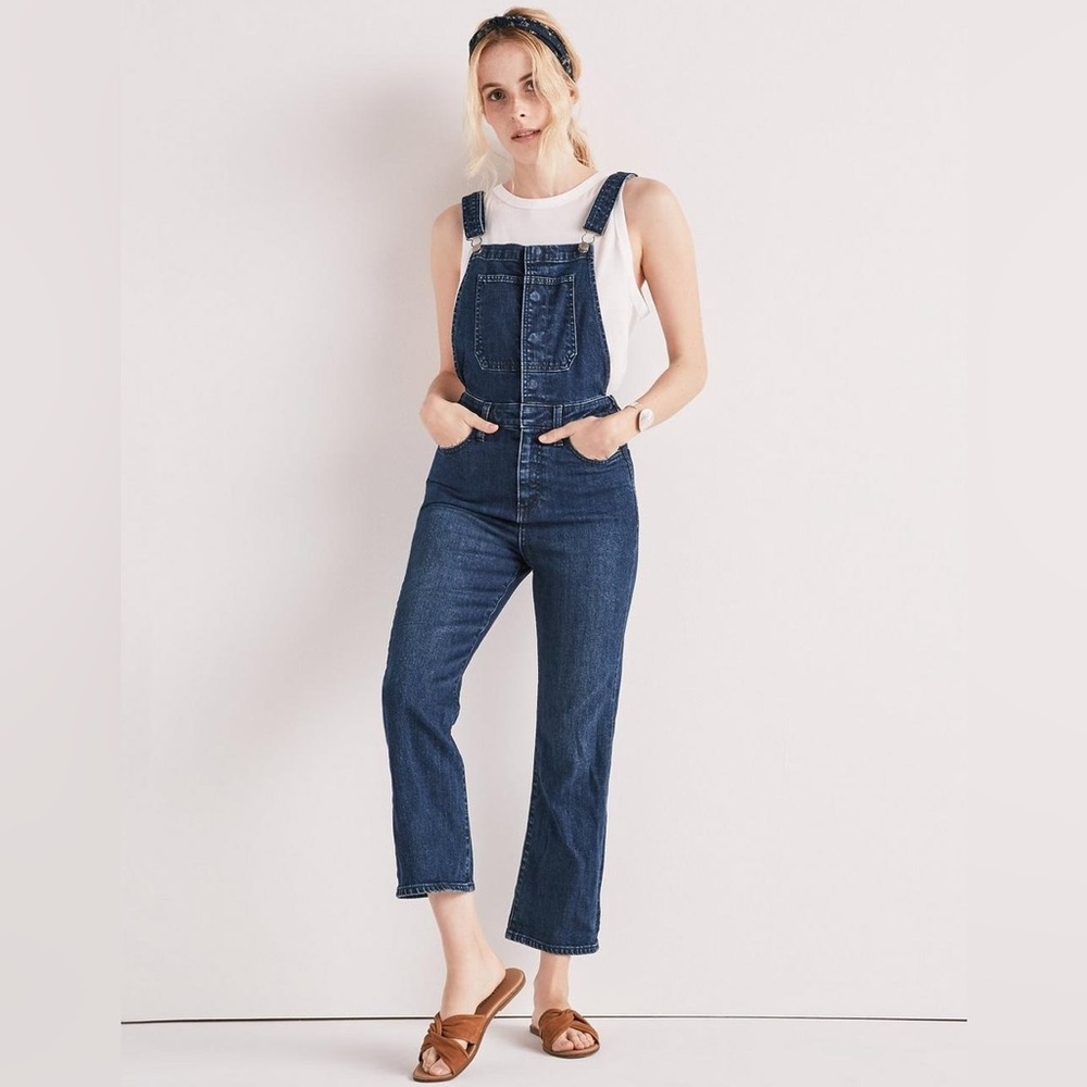 Lucky Brand denim fitted overalls